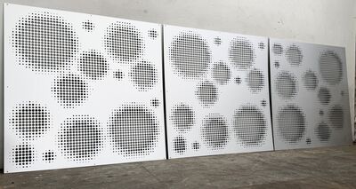Aluminiumsplade med hulmønster 1195x1195 mm