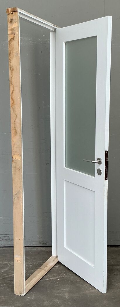 Badeværelsesdør med glas 68 cm