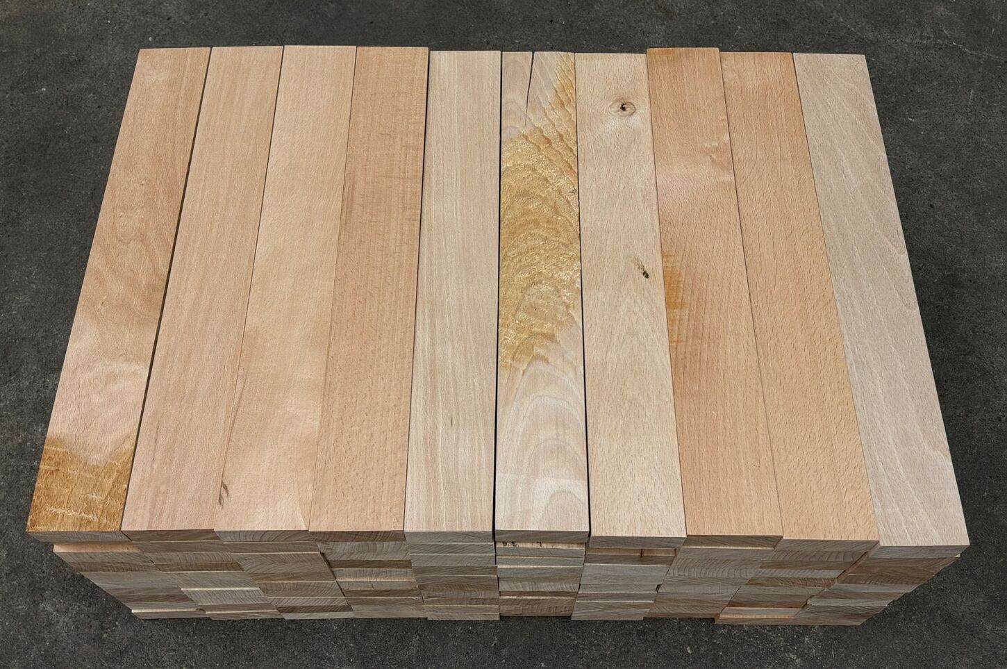 100 stk. Bøgestave 21x57x405 mm