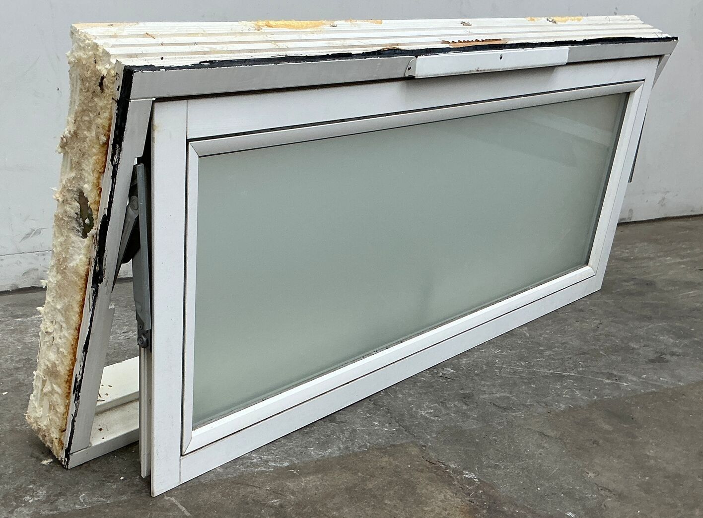 Termovindue med matteret glas