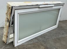 Termovindue med matteret glas