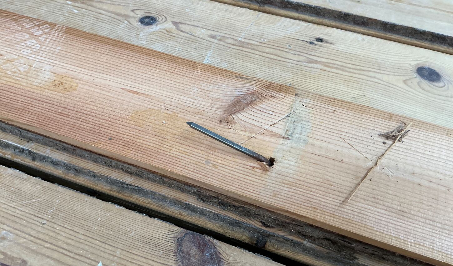 Brugt gulvbrædder i fyr, 20m2, 11,3 cm