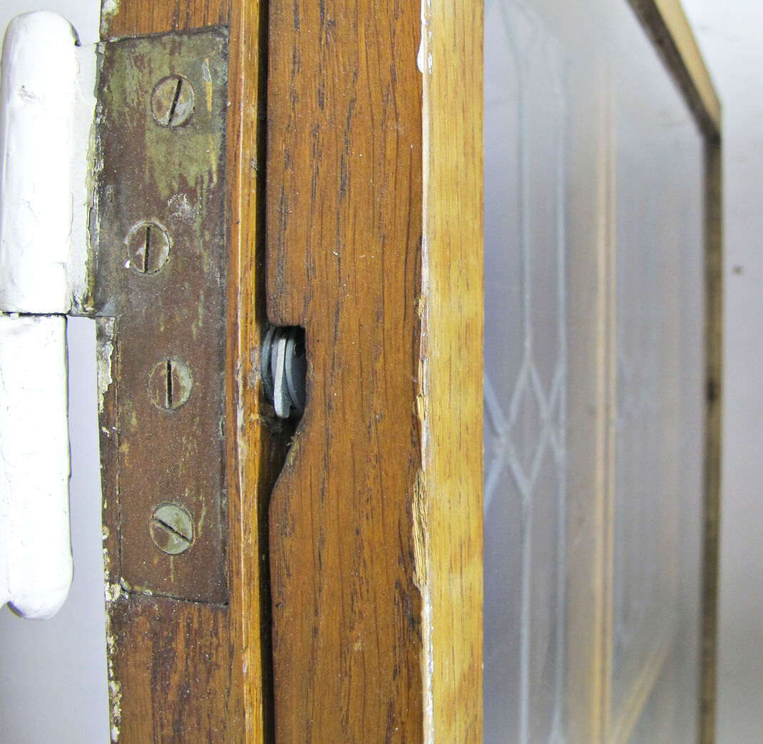 Dobbelt blyindfattet havedør