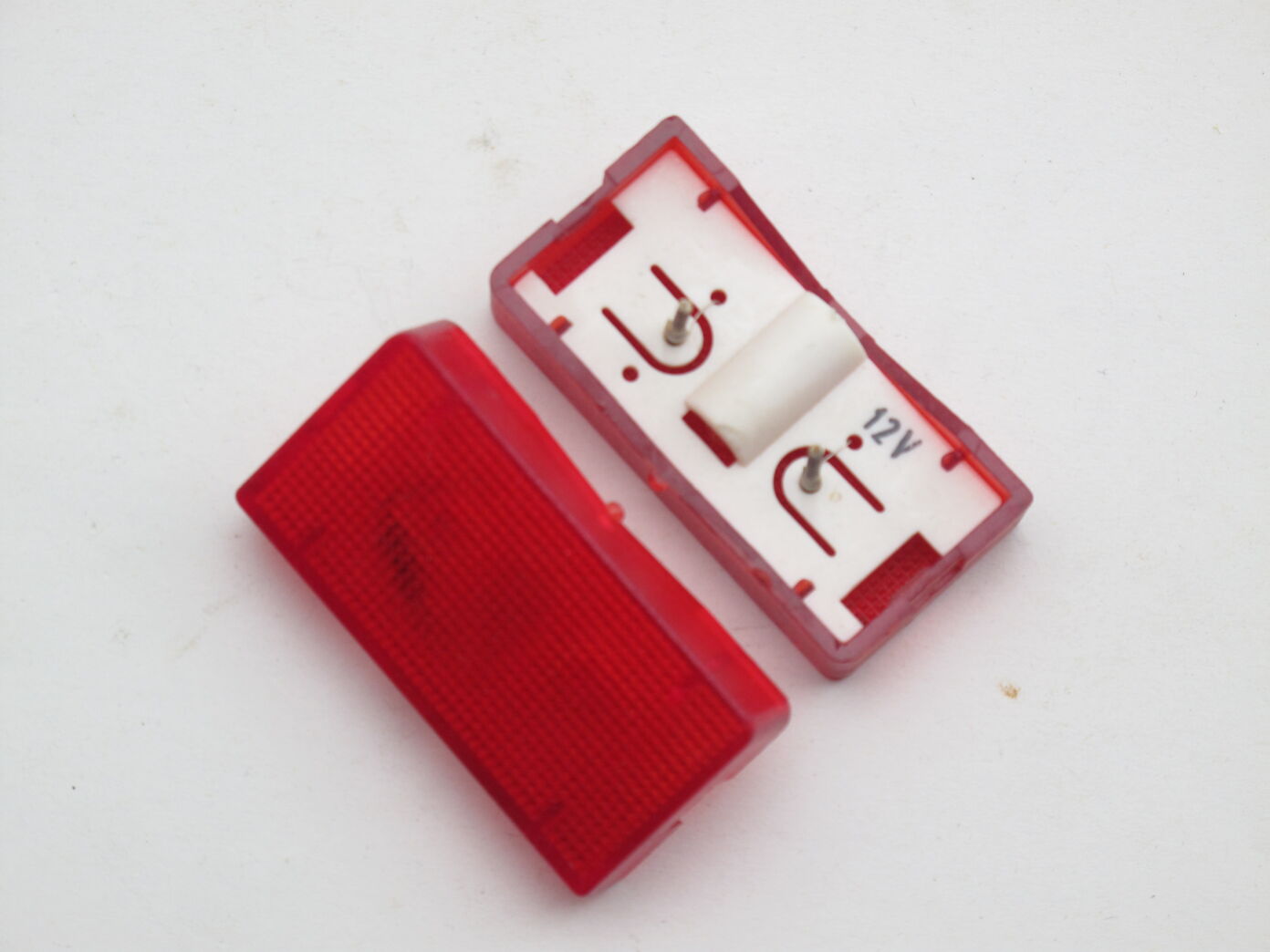 LK Fuga 1-polet afbryder med lampe, hvid