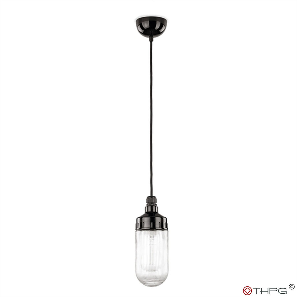 Loft pendel med glasskærm