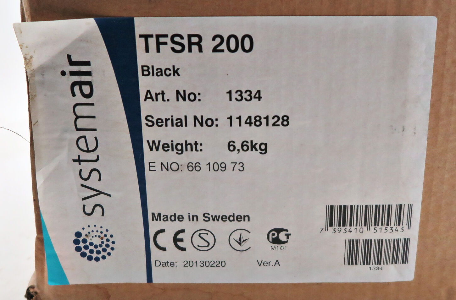 Ventilator fra Systemair