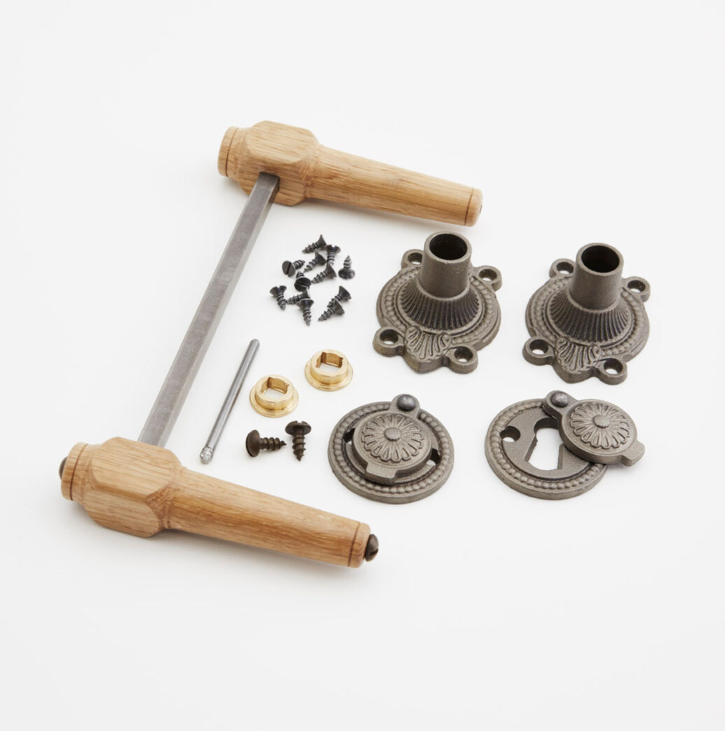 Trægreb til ny dør - spidsgreb i eg