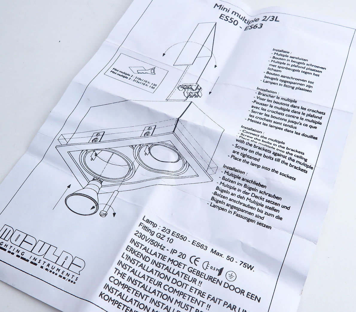 Modular indbygningsspot