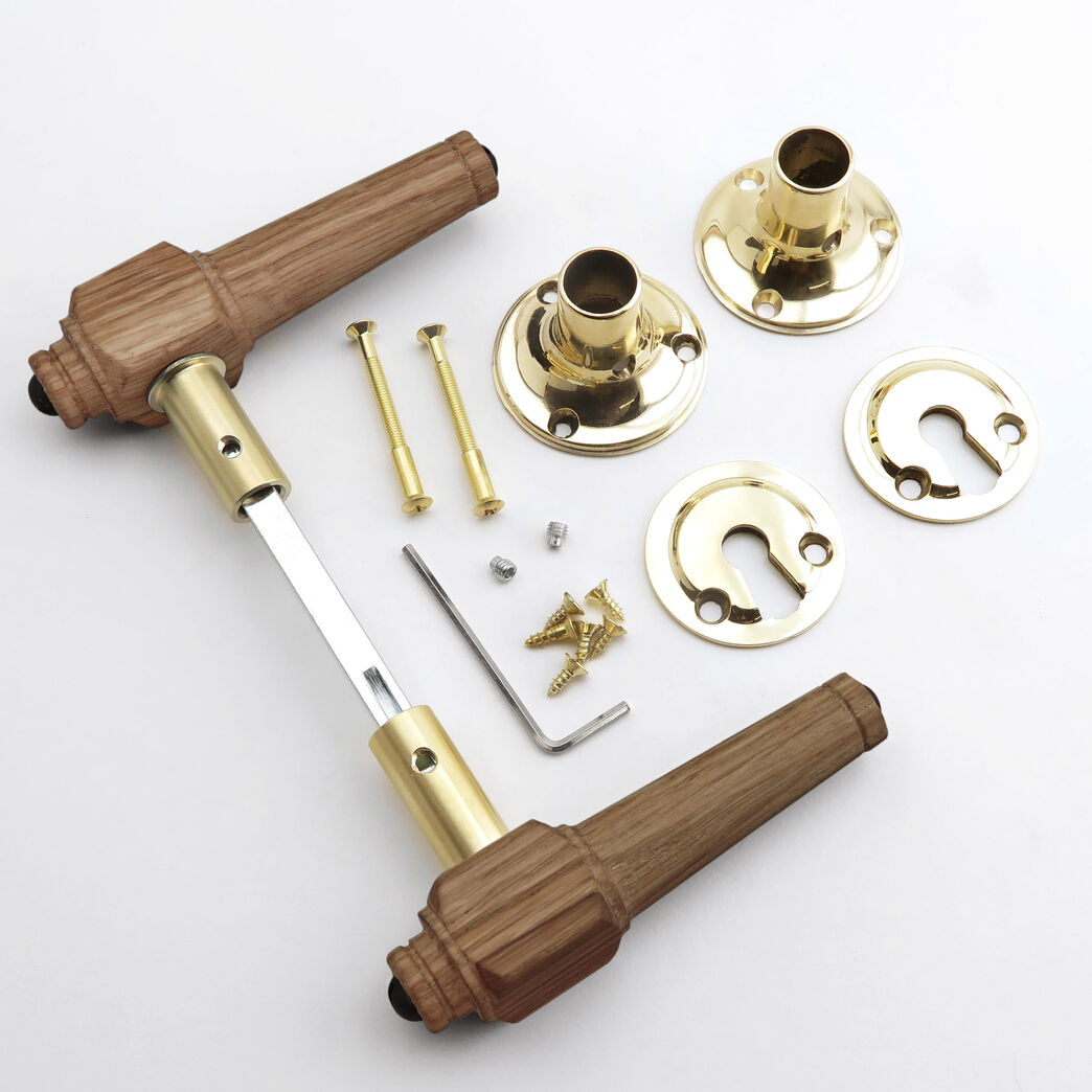 Trægreb til ny dør - Spidsgreb i eg