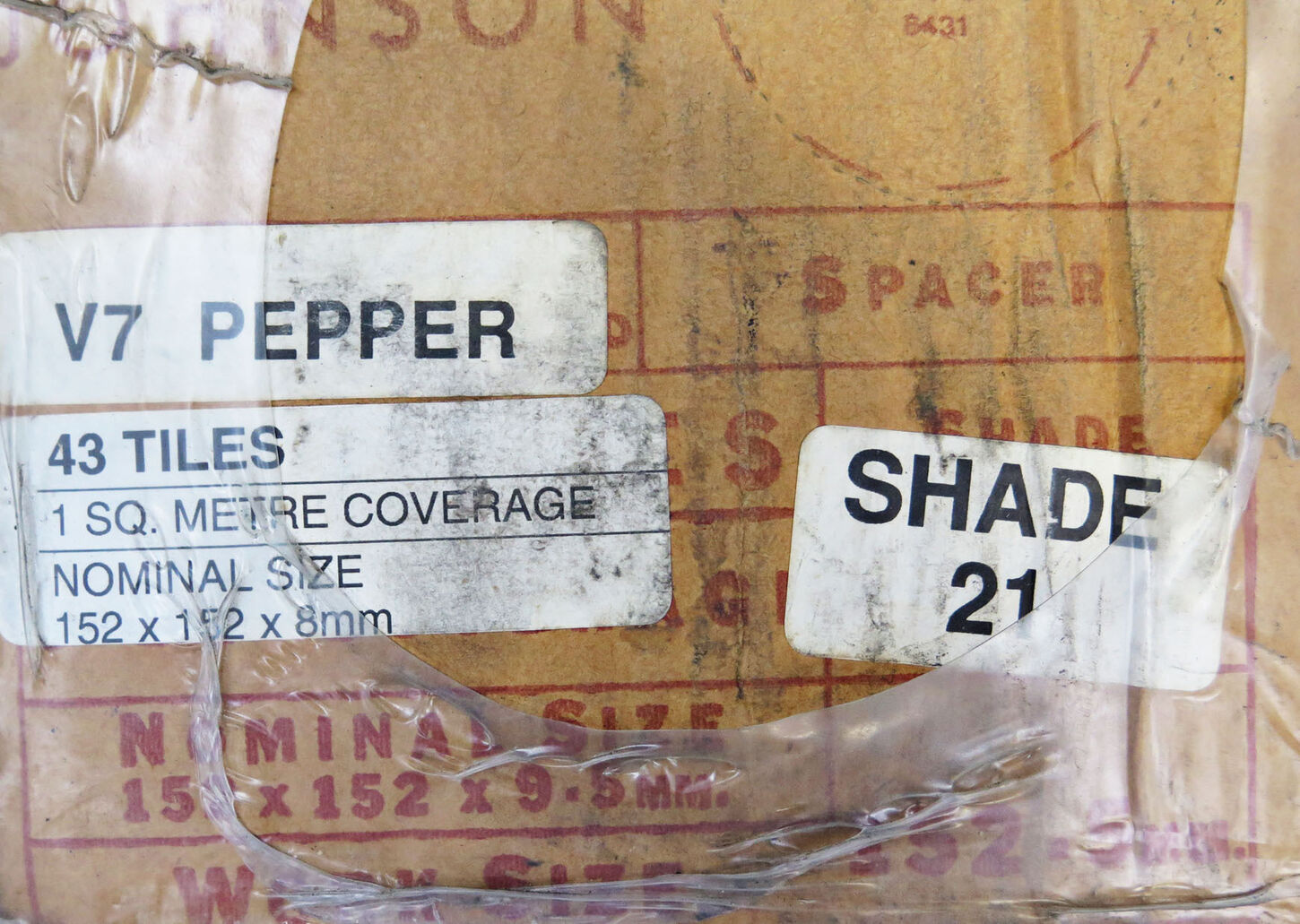 Johnson klinke, pepper 15,2x15,2cm