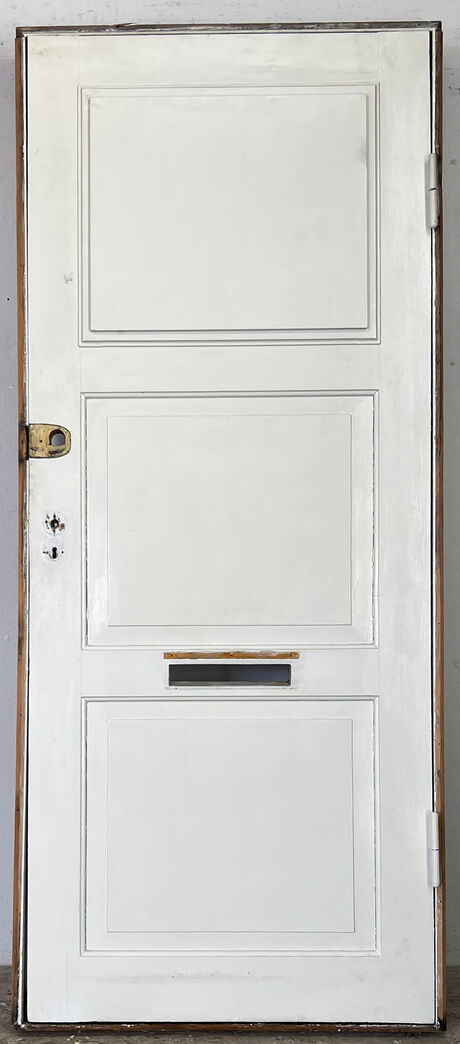 Fyldningsdør med glas og karm