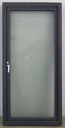 Termovindue med matteret glas