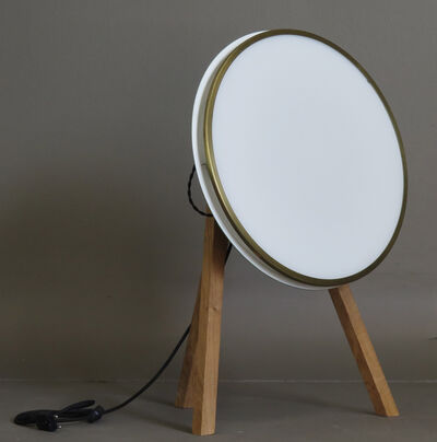 Upcyclet Munkegaardslampe - Hvid