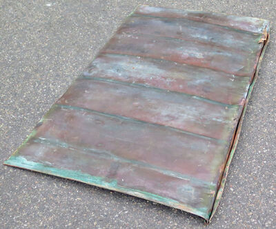 Irret kobberplade 56 x 95 cm