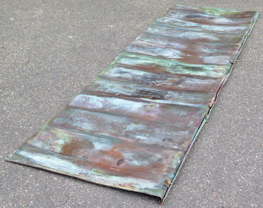 Irret kobberplade 190 - 215 cm