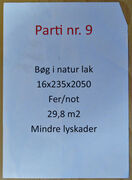 Plankegulv i bøgetræ - med Lak. Wiking Gulve -2.sort. 29,8 m2