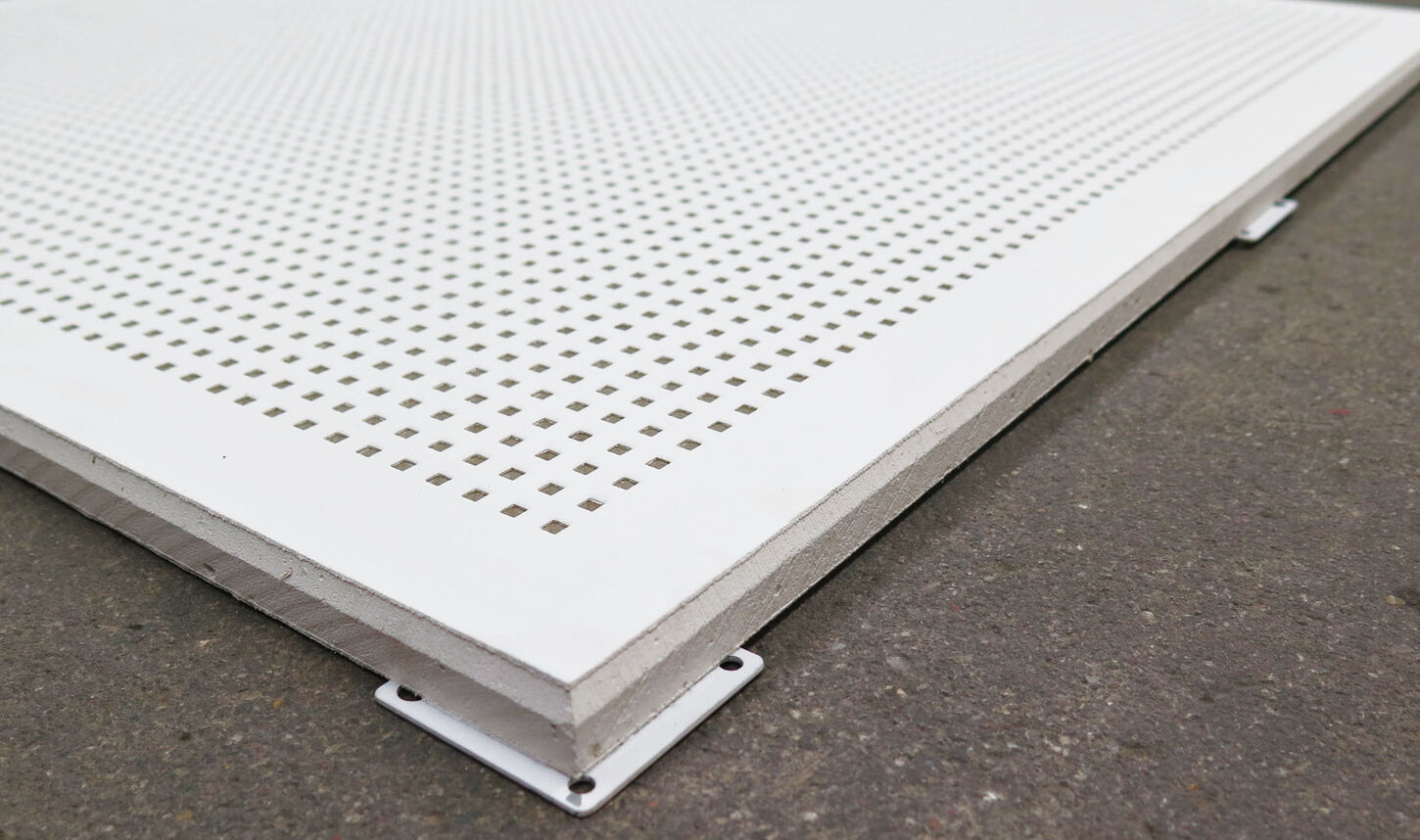 Gips akustikloft 585x585x12,5 mm Gips akustikloft 585x585x12,5 mm