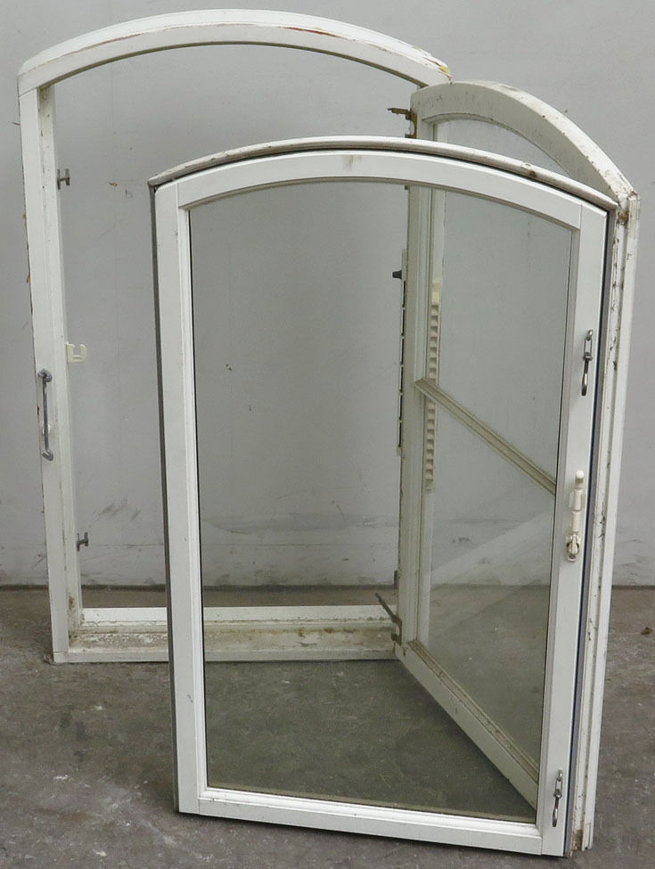 Sprossevindue med koblet ramme