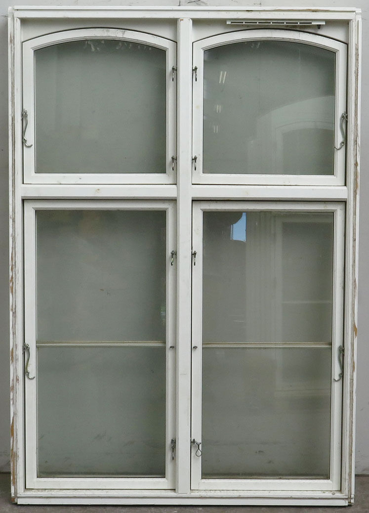 Sprossevindue med koblet ramme