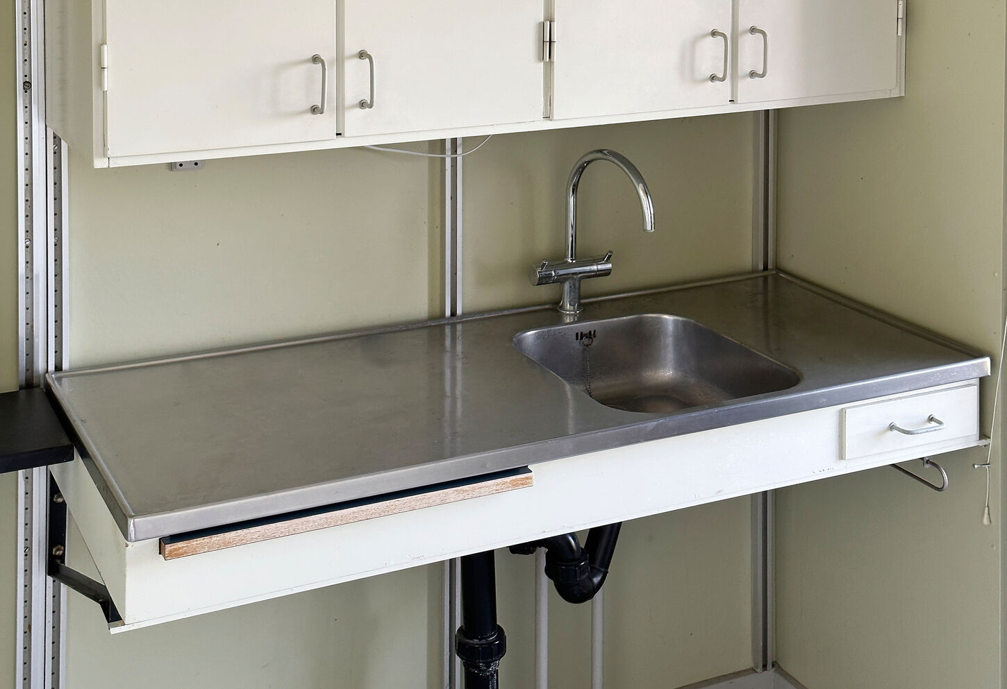 Stålbordplade med vask / hh