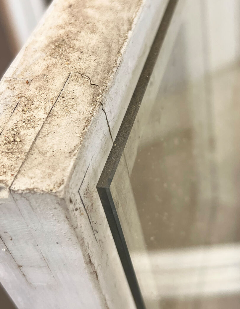 Sprossevindue med optoglas