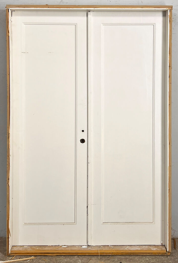 Dobbelt funkisdør med karm