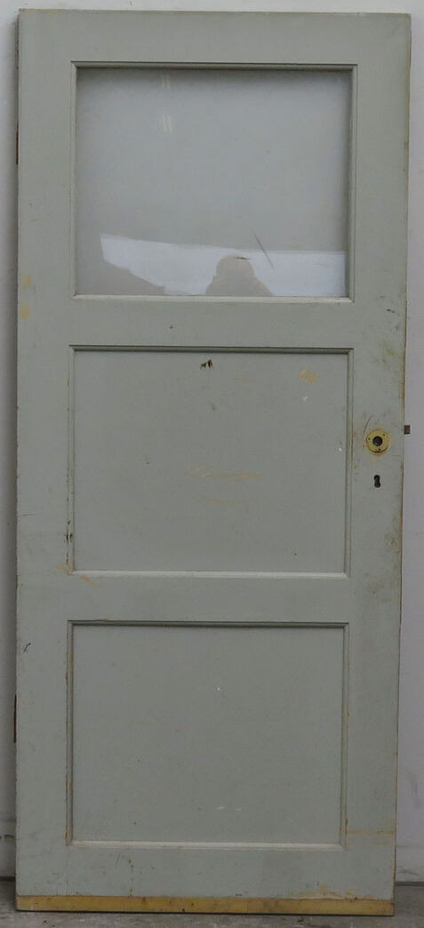 Fyldningsdør med glas uden karm