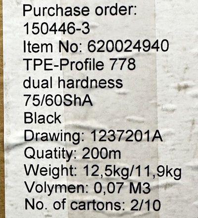 Gummi bånd 18 mm 200 meter