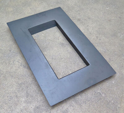 Overgangsstykke 455x295 mm.