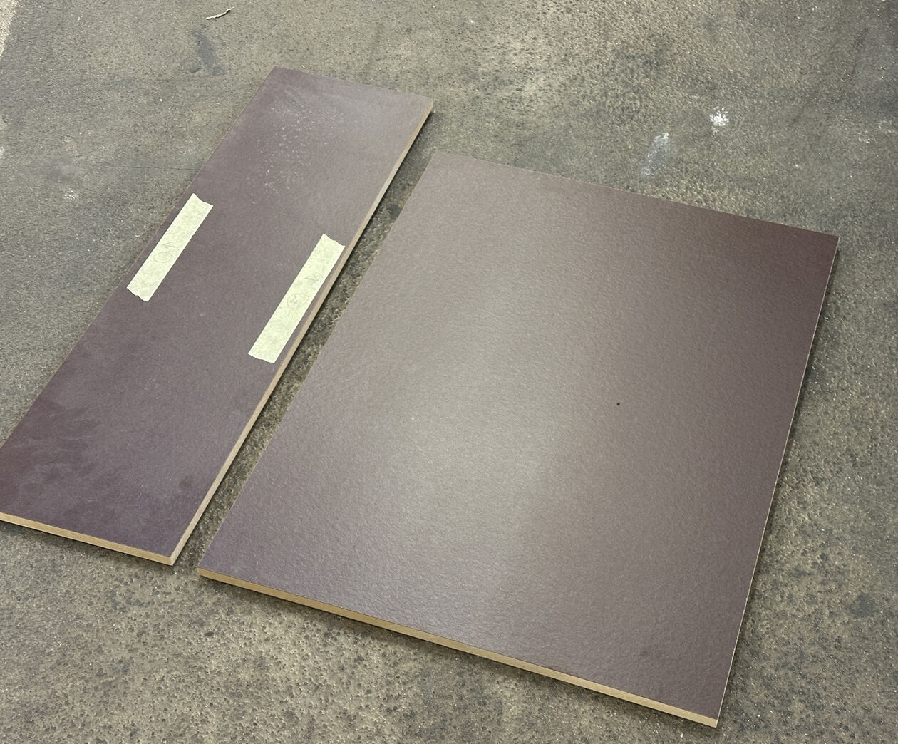 Samlet parti egetræs laminat 18 mm MDF