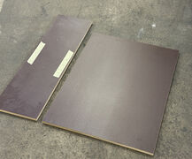 Samlet parti egetræs laminat 18 mm MDF
