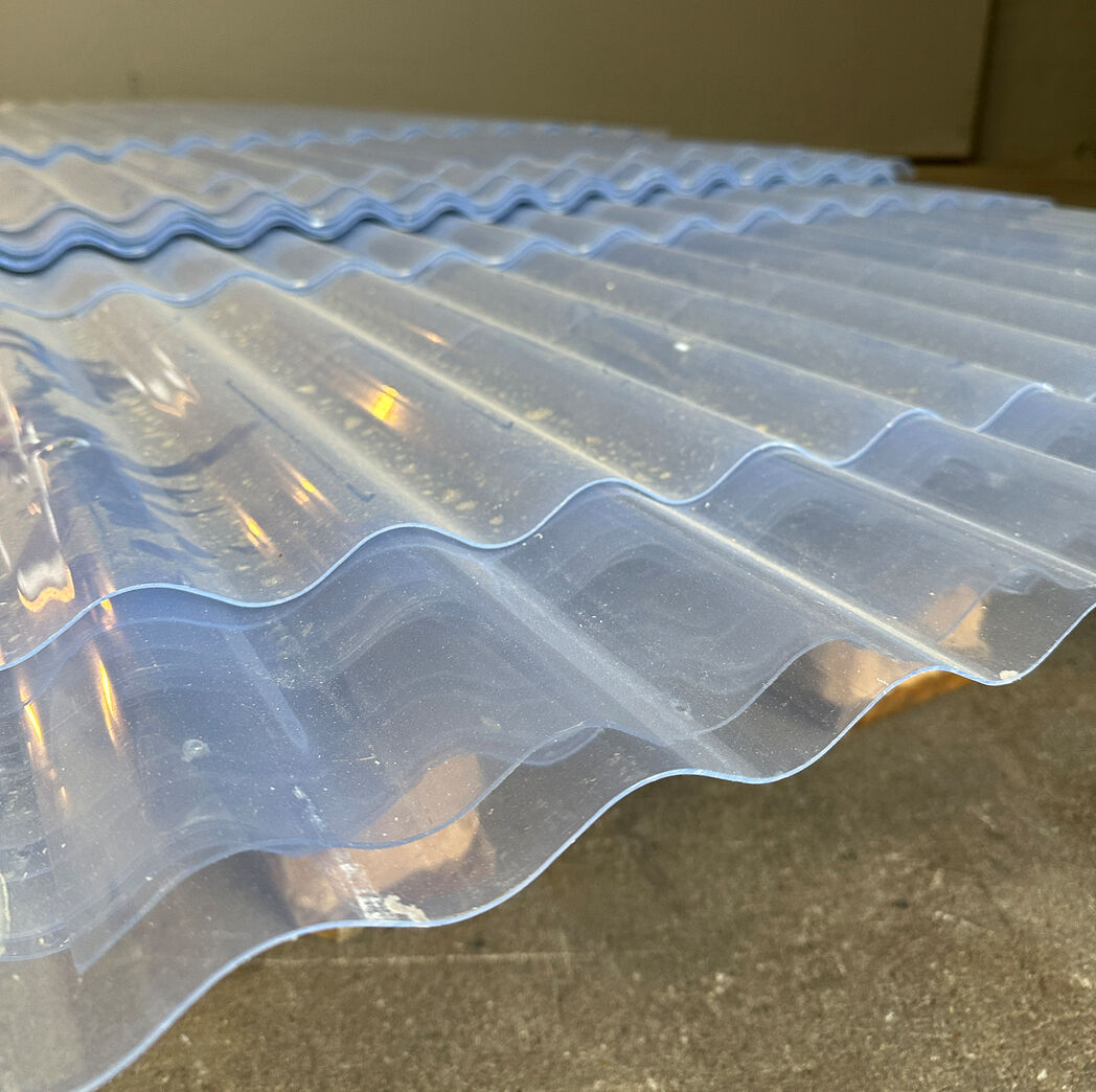 PVC bølgeplader, samlet parti - 100 m2