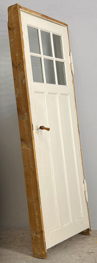 Fyldningsdør med glas og sprosser