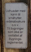 Udhusdør med karm