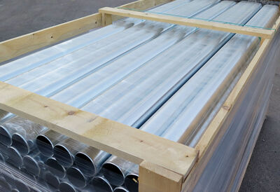 Zink nedløbsrør Ø 76 a 2500mm