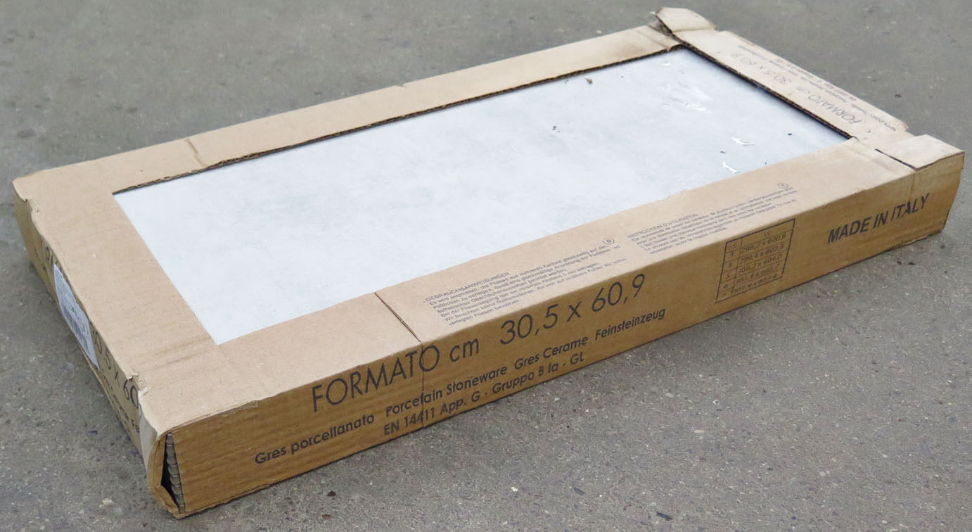 Væg/gulv fliser lysegrå 305x609 mm, sæt á 1,48m2