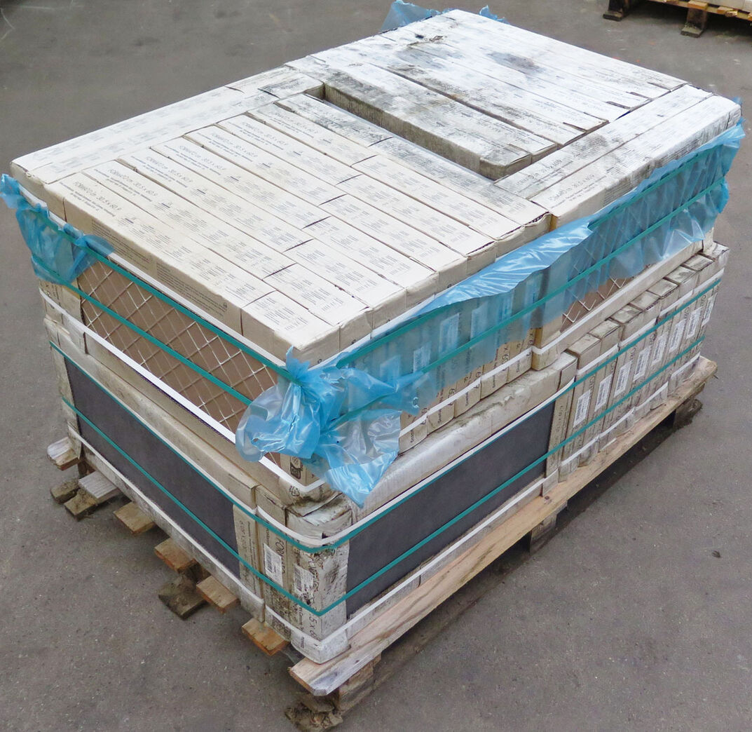 Væg/gulv fliser mørkegrå 305x609 mm, sæt á 1,48m2