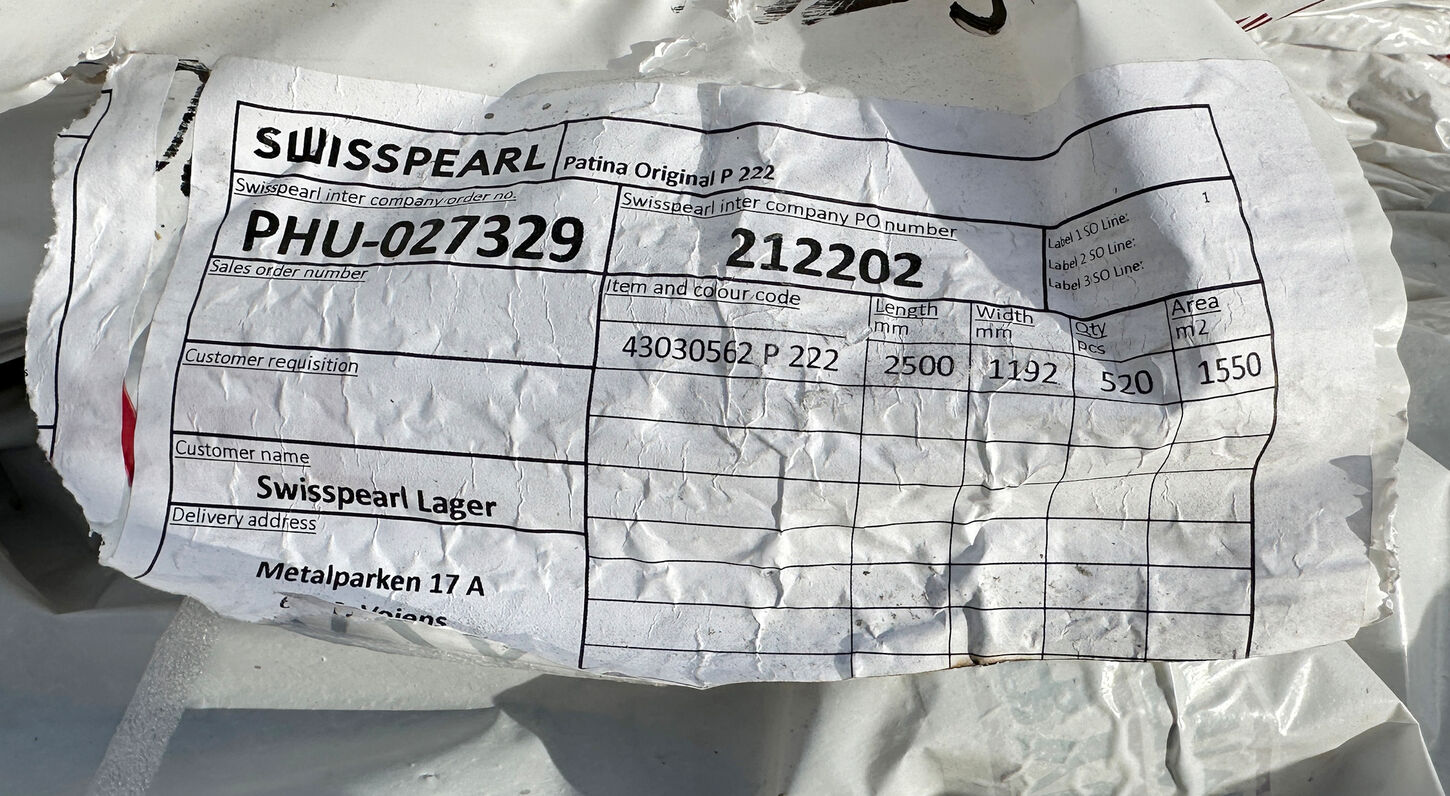 Swisspearl facedeplade