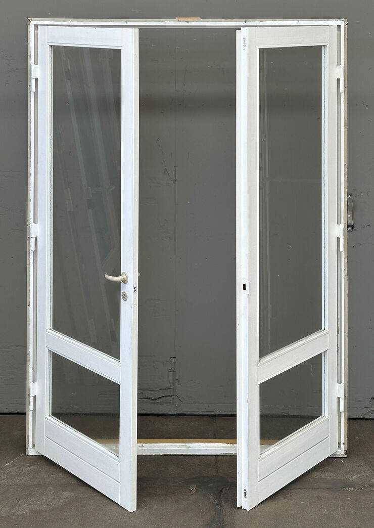 Dobbeltdør med glas og karm vh