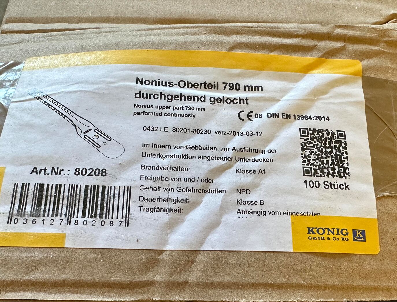 Kønig loftophæng 790mm 140 stk