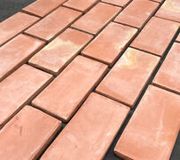 Røde rektangulære gulvtegl - 12 x 25 cm Røde rektangulære gulvtegl - 12 x 25 cm