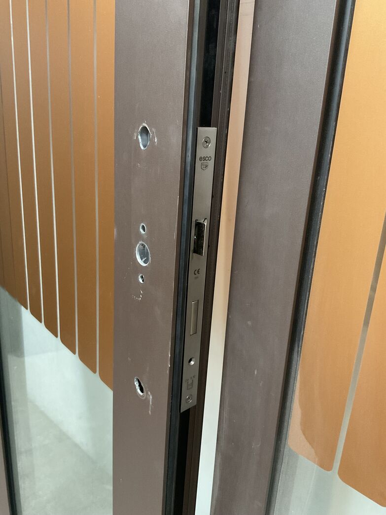 Butiksdør i aluminium