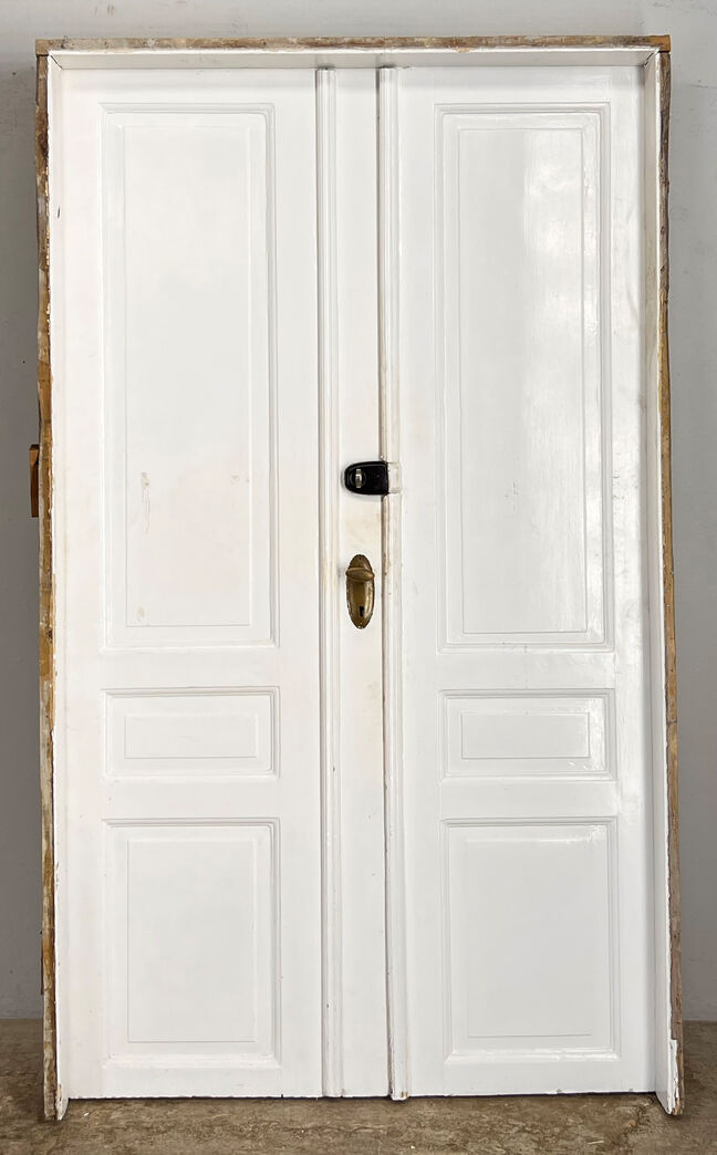 Dobbelt fyldningsdør med karm