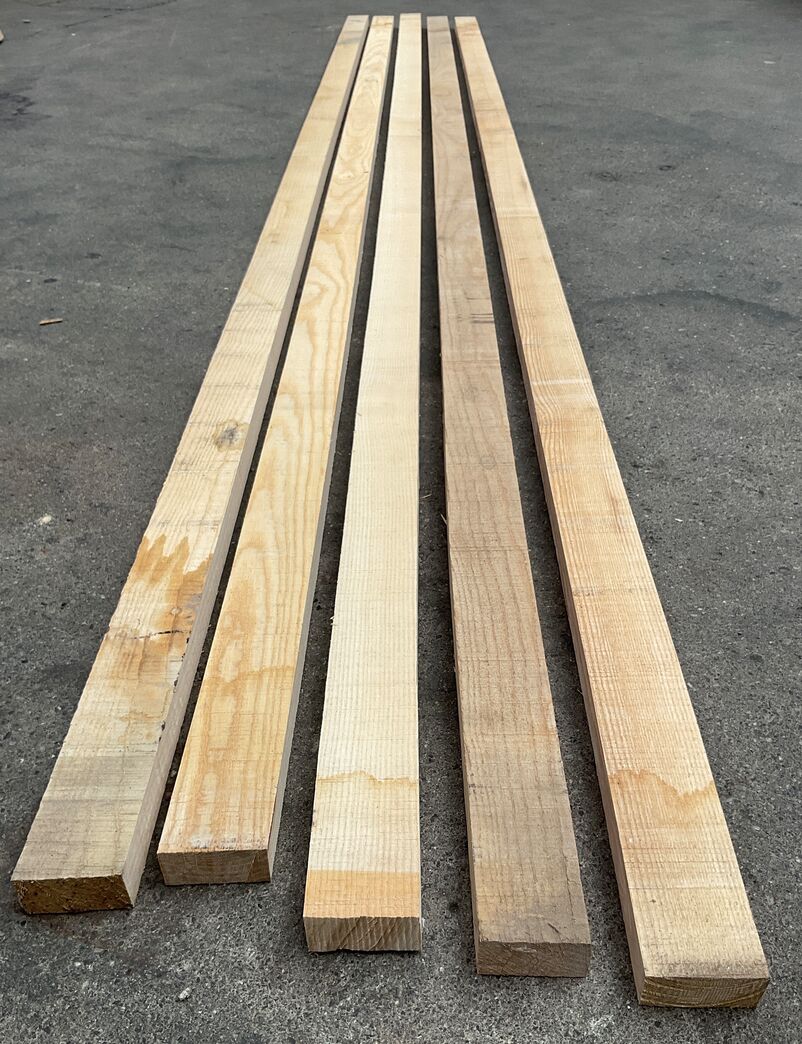 Savskåret ask 25x55x2700 mm