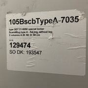 Metalskab med 4 låger