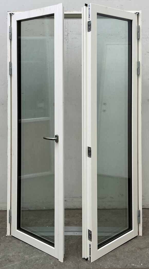 Dobbelt terrassedør med energiglas, venstre ind.