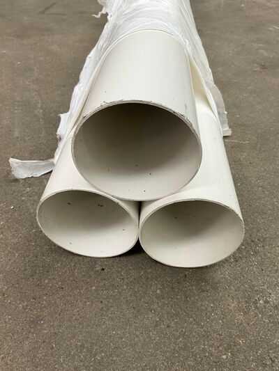 Plastmo Plast, Nedløbsrør, Ø110 mm, 3 m, hvid