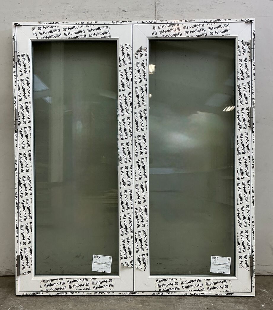 Dobbelt terrassedør i plast