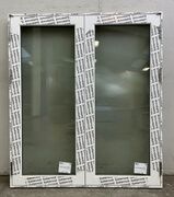 Dobbelt terrassedør i plast