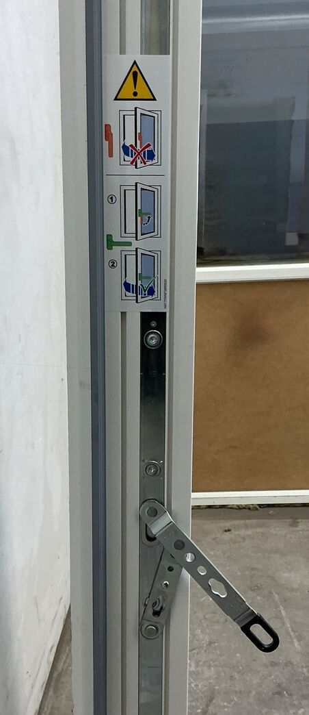 Dobbelt terrassedør i plast